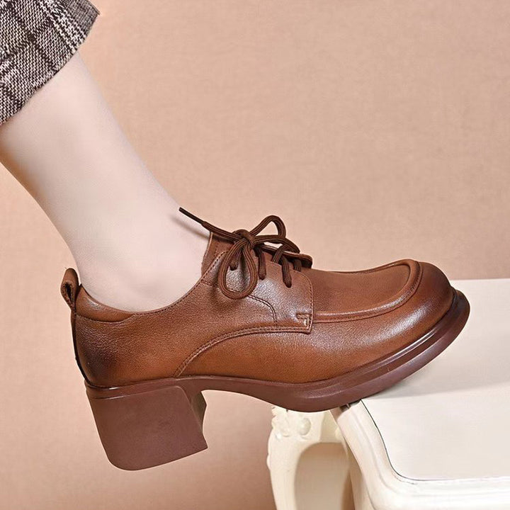 Lace-up high heels