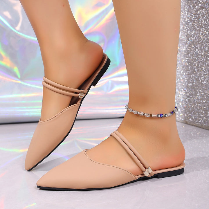 Pointed Toe Slip-On Mules