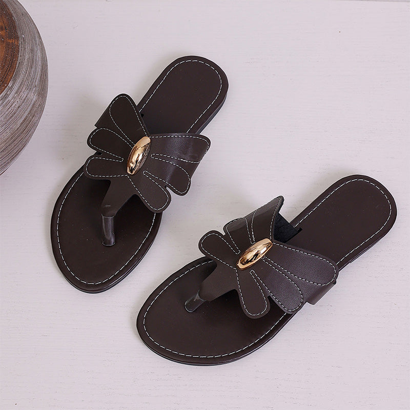 Thick-soled beach slides