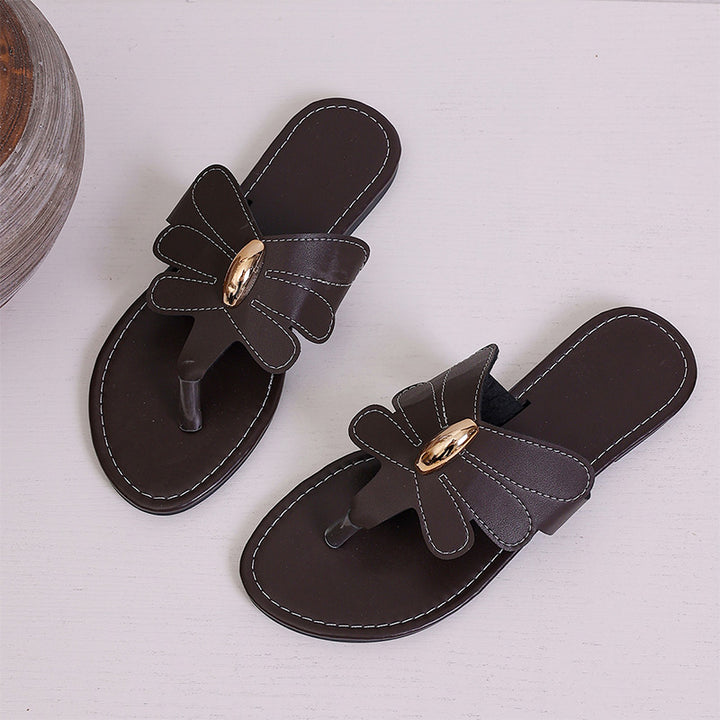 Thick-soled beach slides
