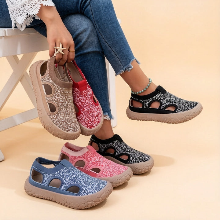 Women Knit Hollow Out Shoes