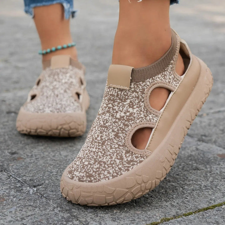 Women Knit Hollow Out Shoes