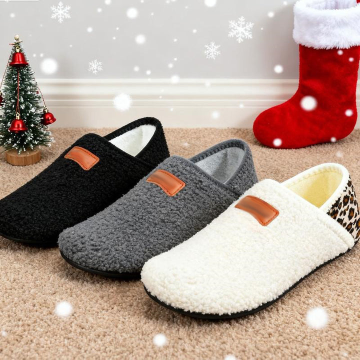 Soft Fuzzy Slip On Home Slippers