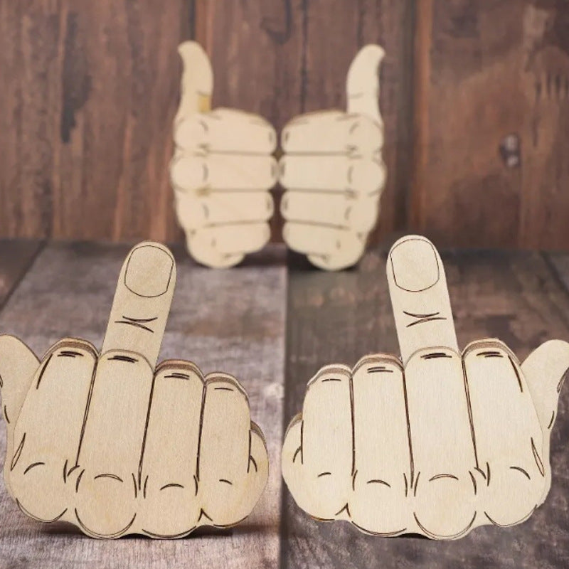 Middle finger brooch
