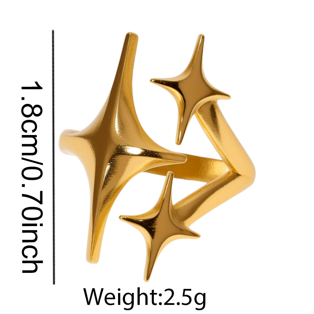 Star Stainless Steel Ring
