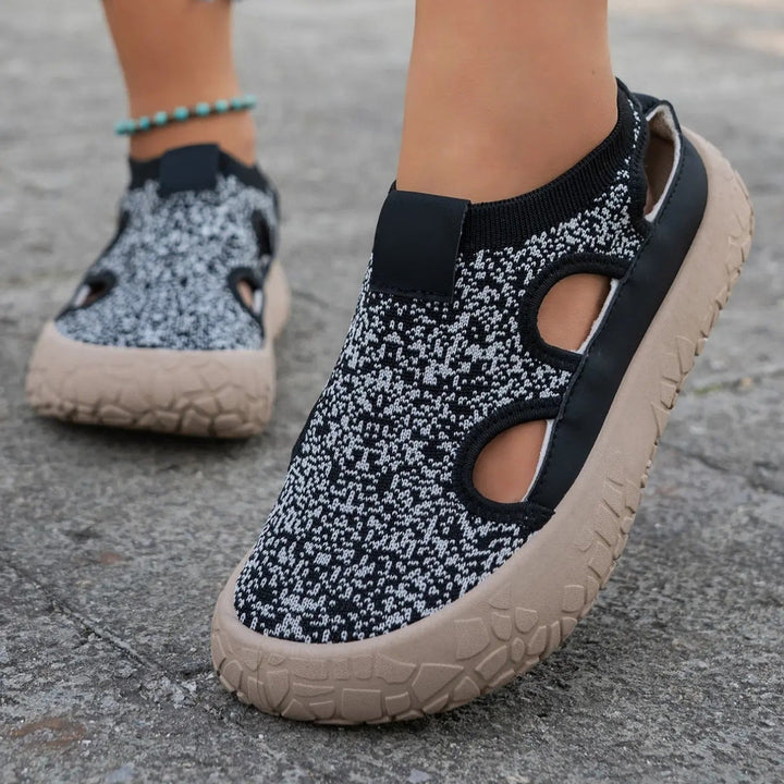 Women Knit Hollow Out Shoes