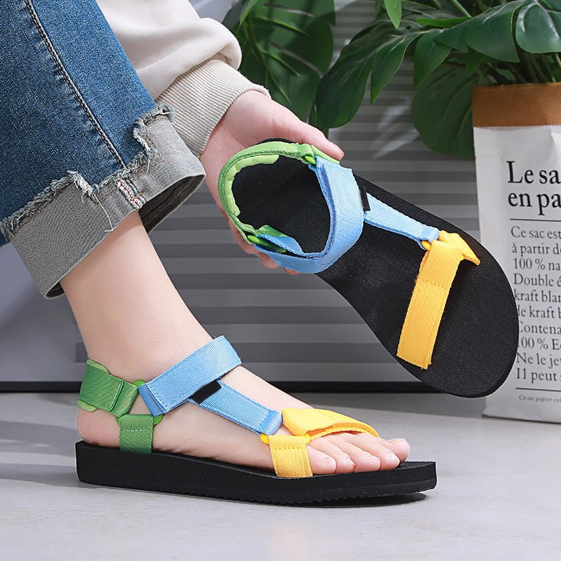 Versatile flat outdoor couple sports beach shoes