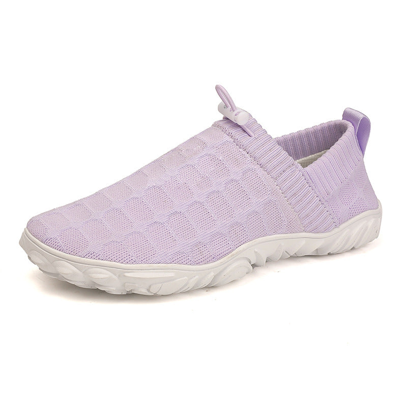 Breathable Flyknit Wide-Toe Shoes