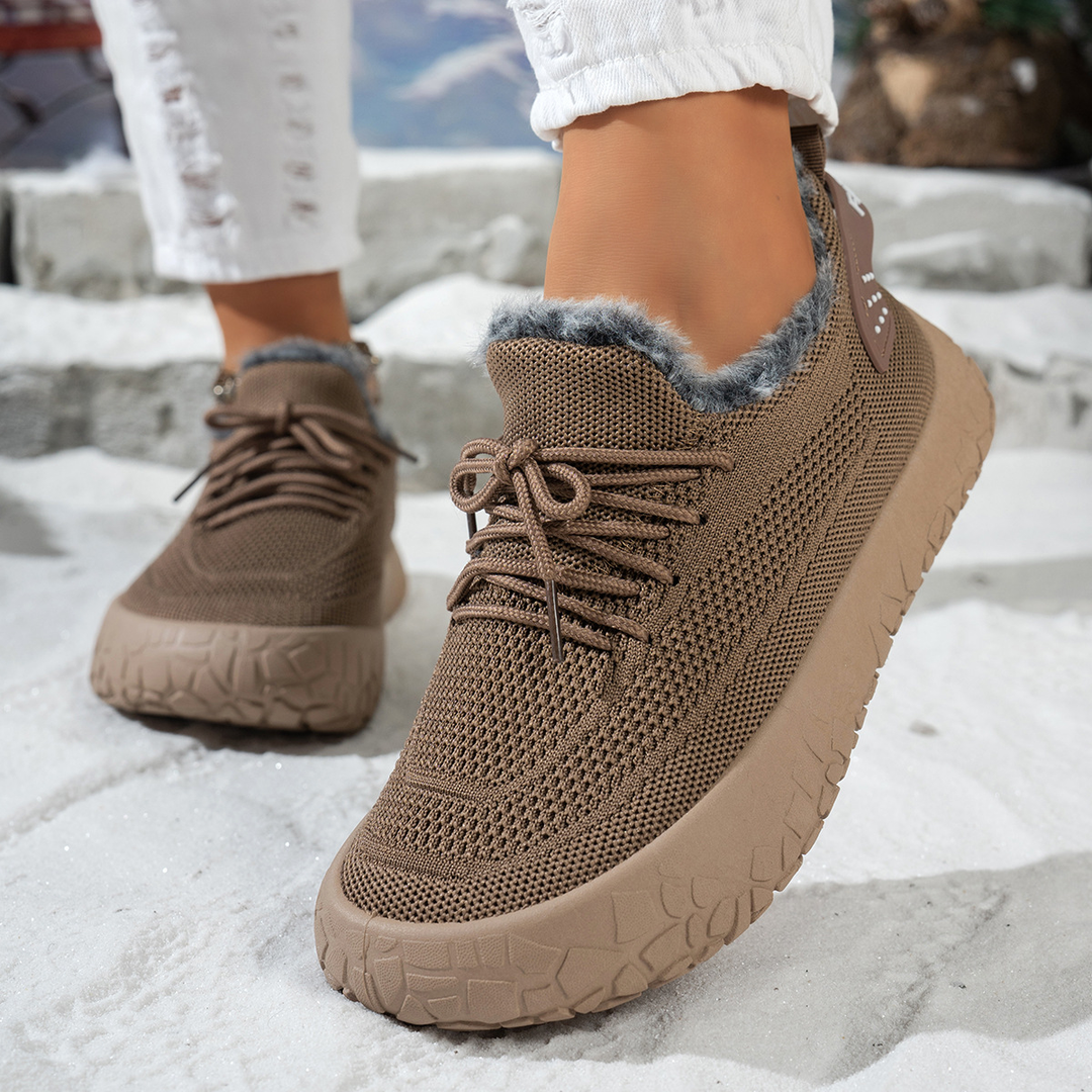 Warm Fleece Lined Outdoor Winter Sneakers
