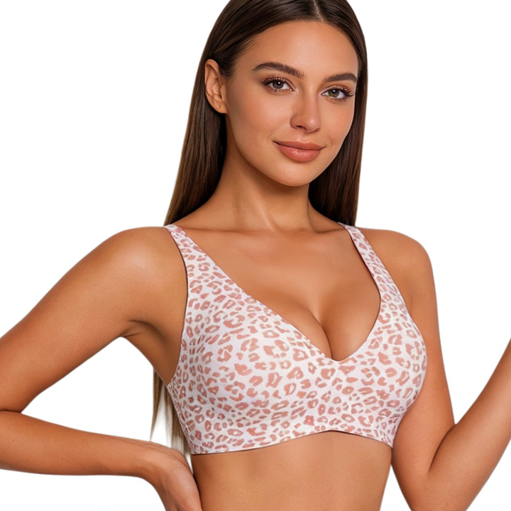 Deep V seamless bra