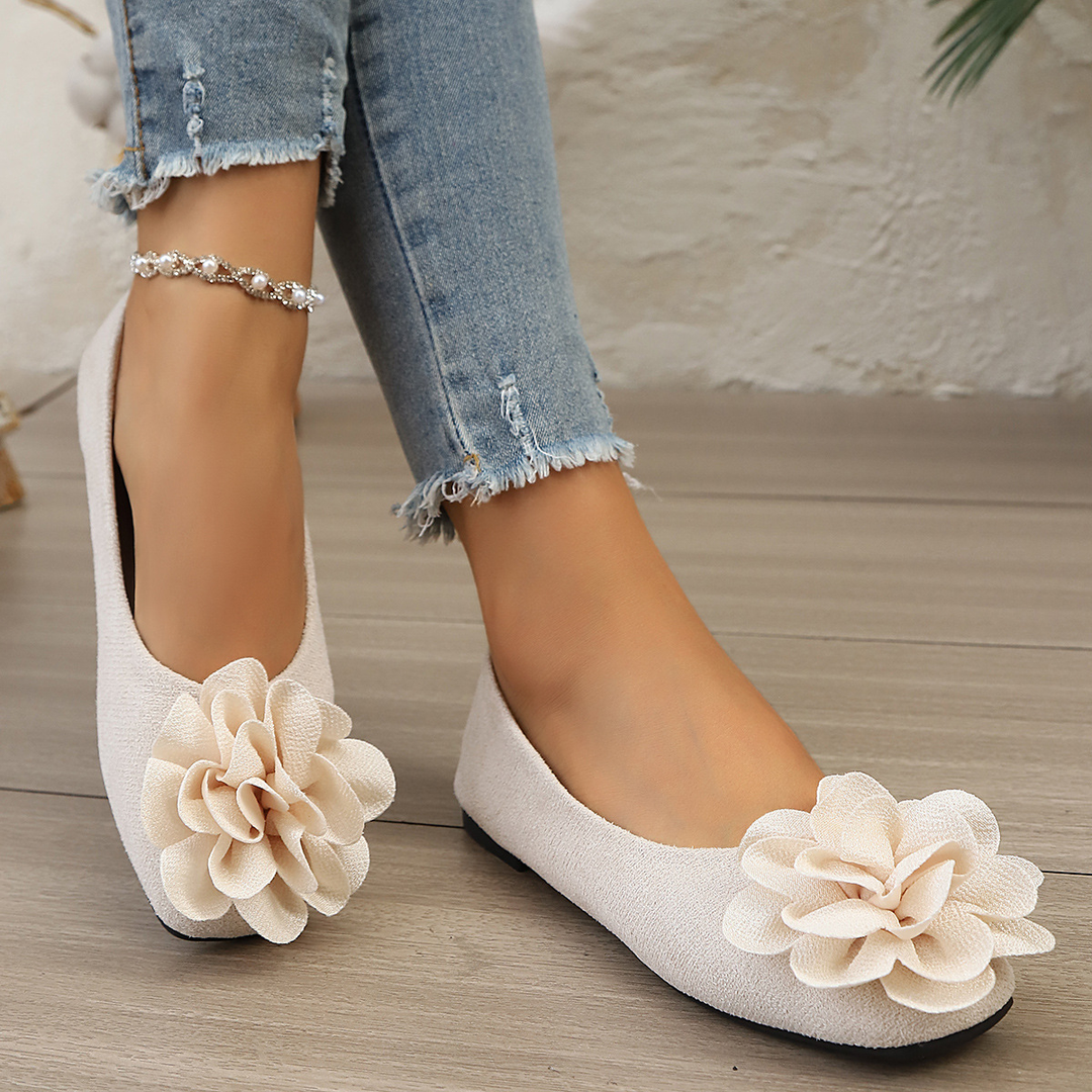 Pointed-toe floral women&
