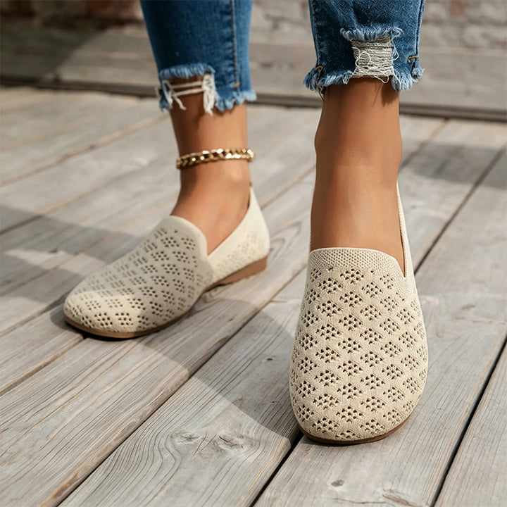 Women Mesh Slip-On Flats