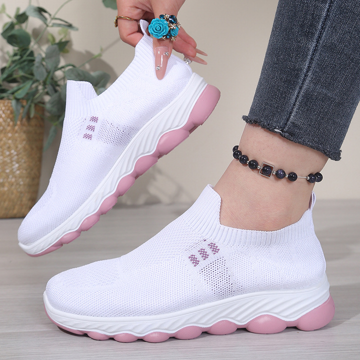 Women Knit Slip-On Lightweight Walking Sneakers