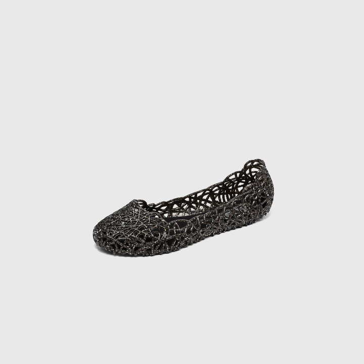 Cutout Glitter Jelly Ballet Flat