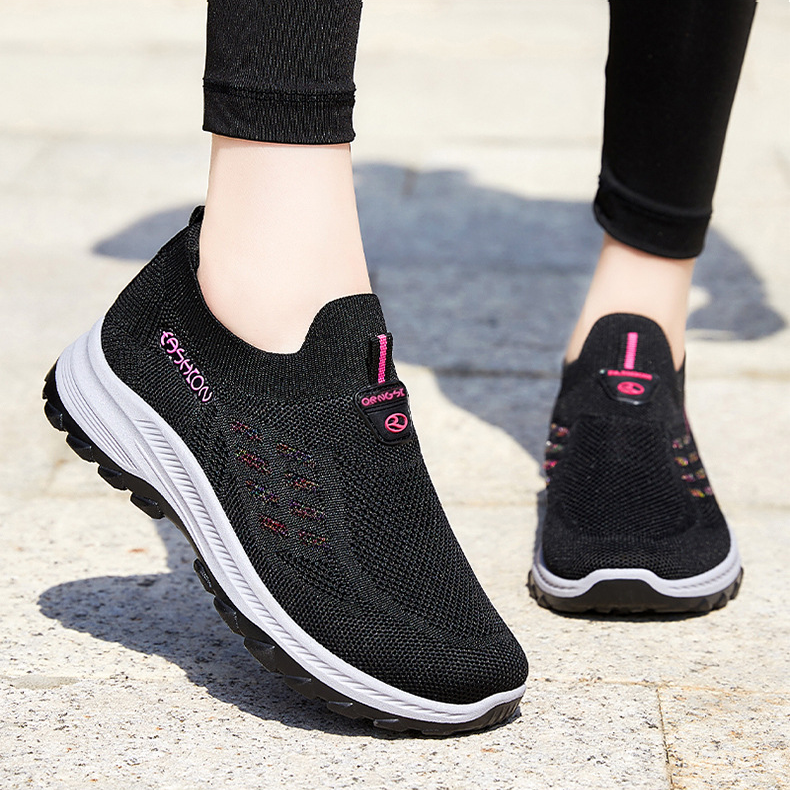 Breathable Mesh Slip On Walking Comfort Sports Sneakers