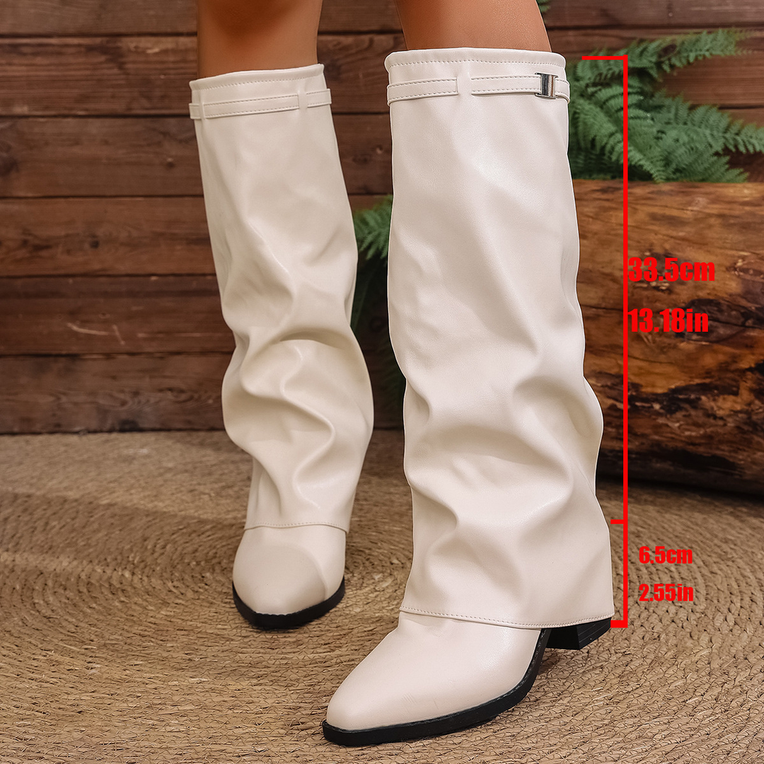 Elegant British Trouser Tube Tall Boots