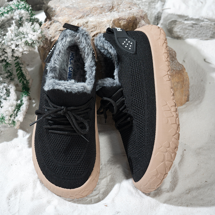 Warm Fleece Lined Outdoor Winter Sneakers