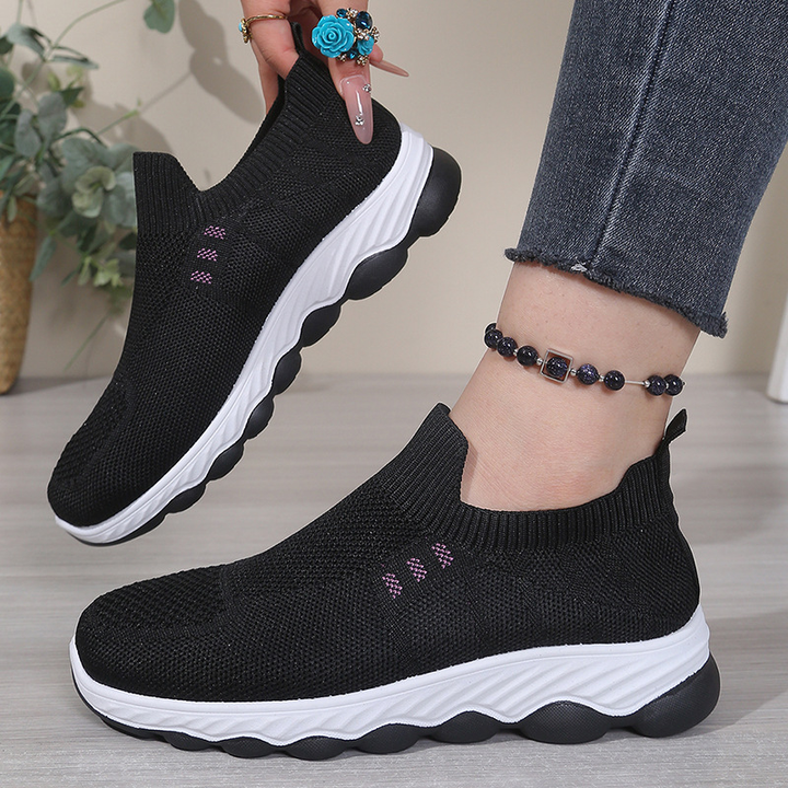 Women Knit Slip-On Lightweight Walking Sneakers