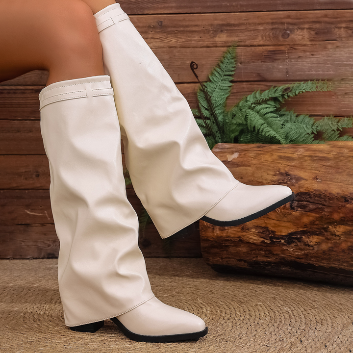 Elegant British Trouser Tube Tall Boots