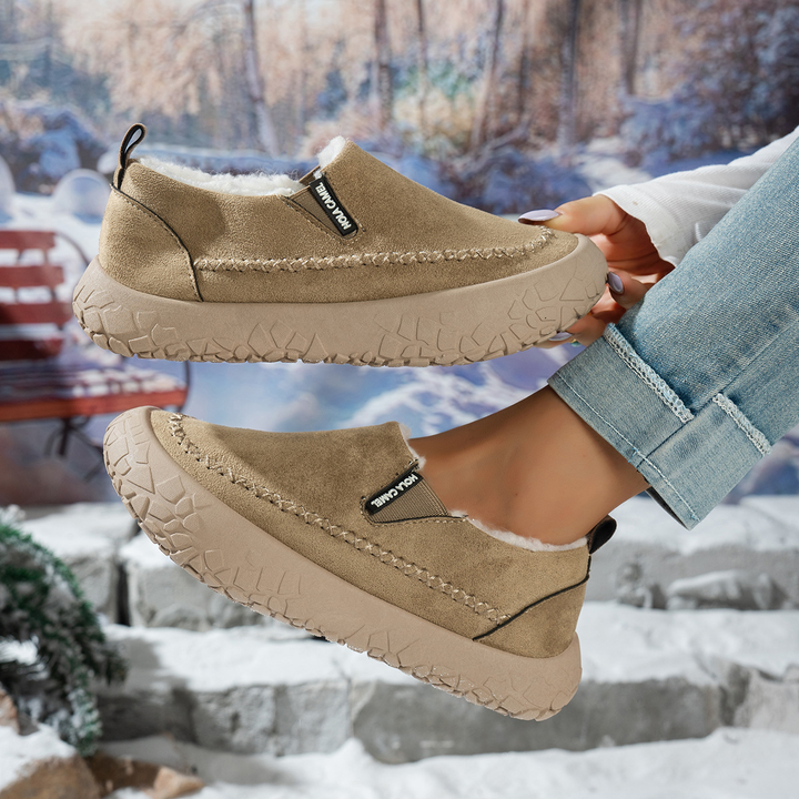 Cozy Lined Slip On Winter Ankle Booties