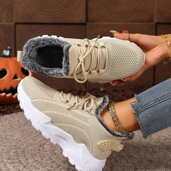 Fleece Lined Chunky Winter Sneaker Shoes