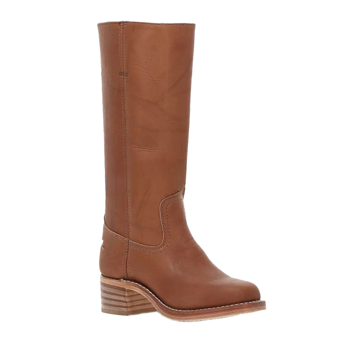 Round Toe Knee High Western Boots