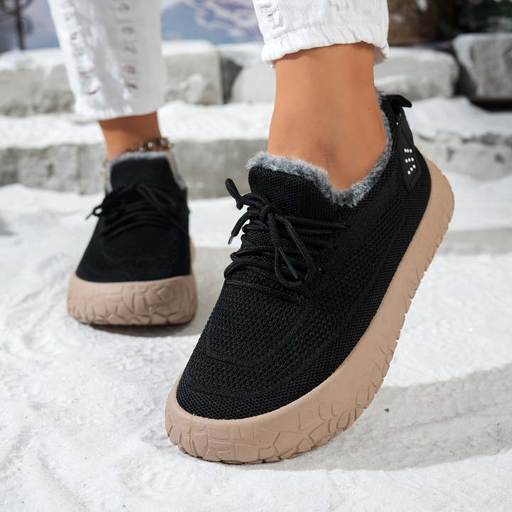 Warm Fleece Lined Outdoor Winter Sneakers