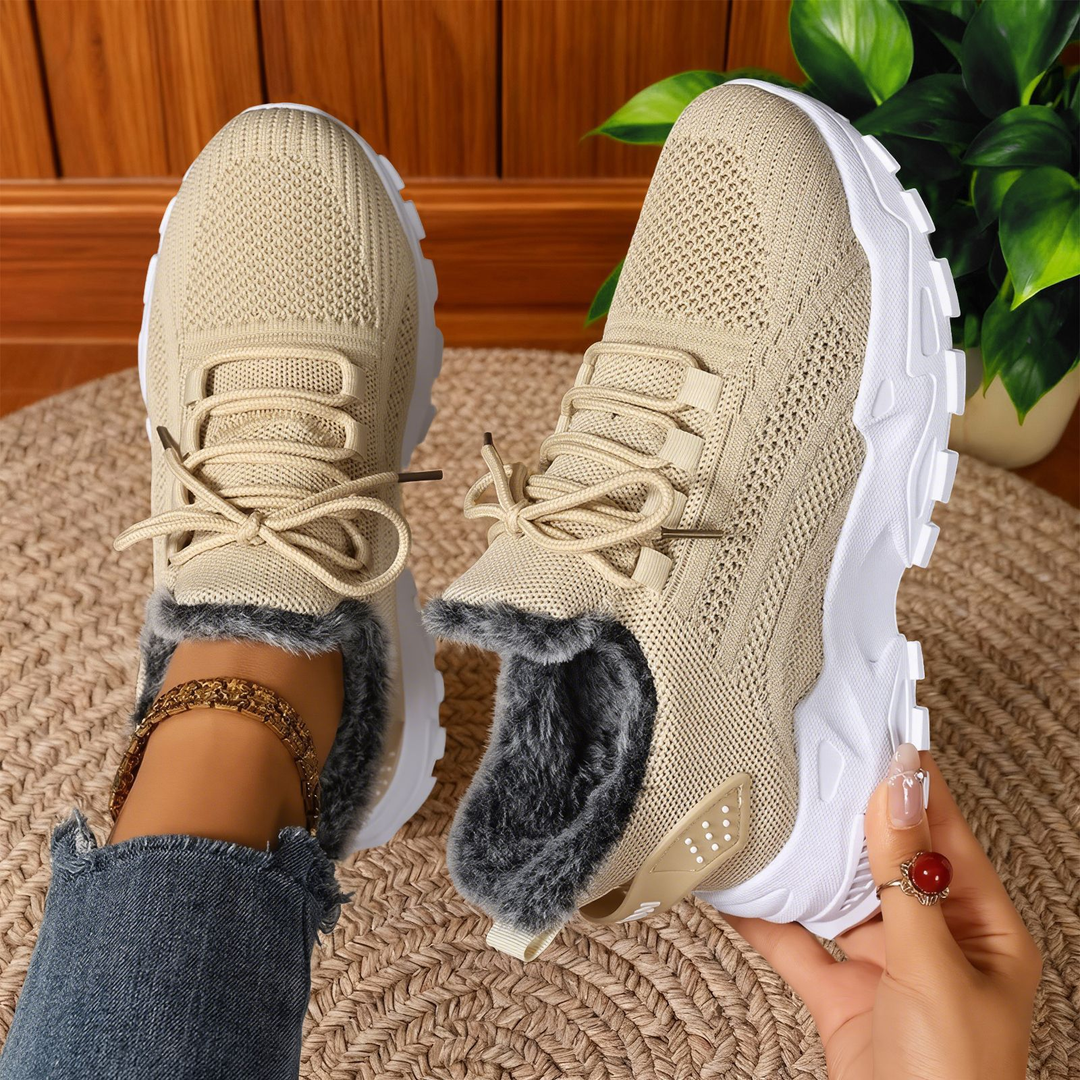 Fleece Lined Chunky Winter Sneaker Shoes