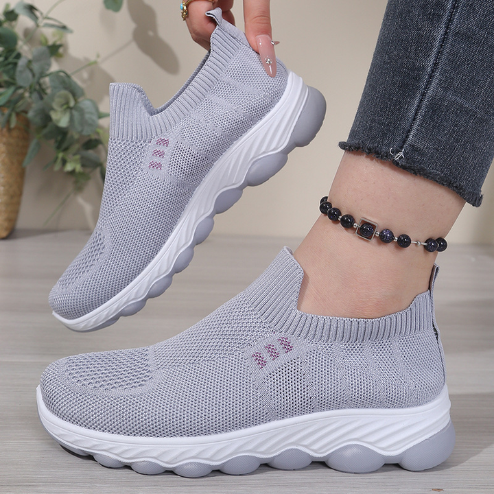 Women Knit Slip-On Lightweight Walking Sneakers