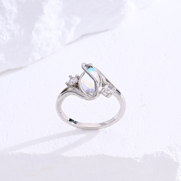 Unique Swirl Marquise Stone Ring