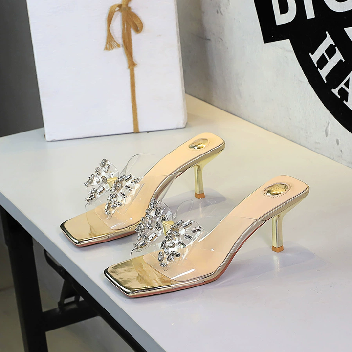 Glam Bow Stiletto Mules