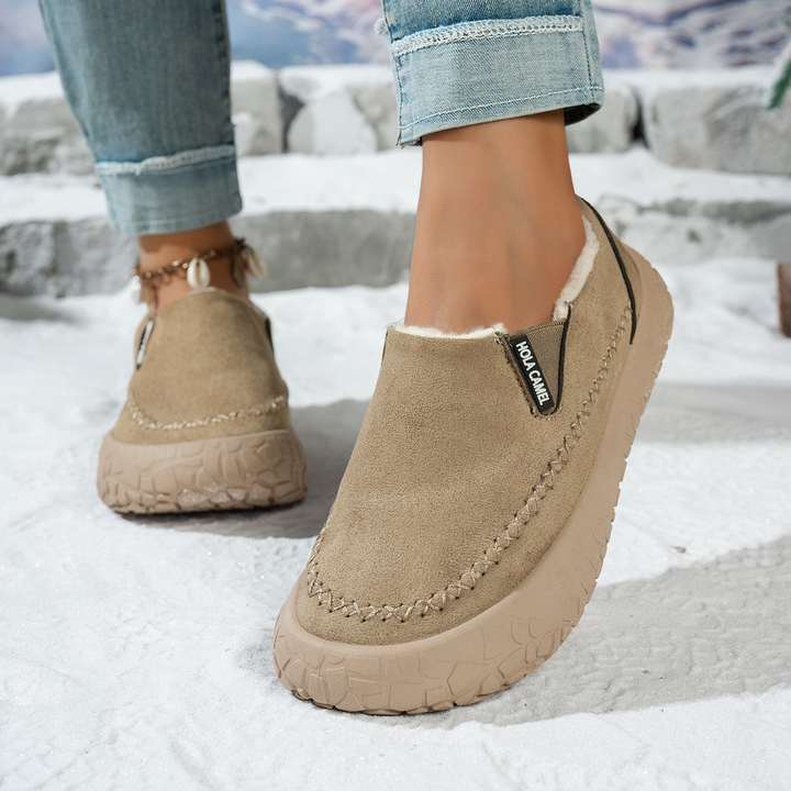 Cozy Lined Slip On Winter Ankle Booties
