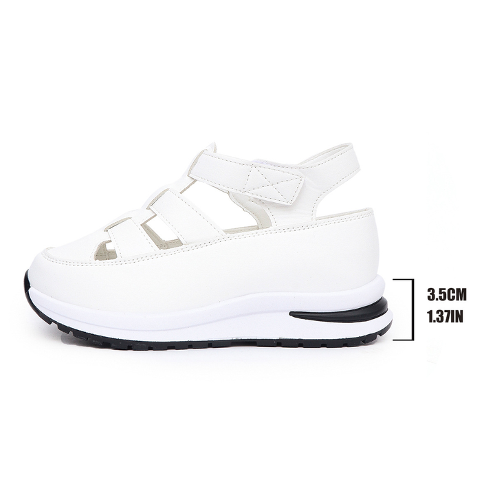 Hollow Buckle Platform Sandal