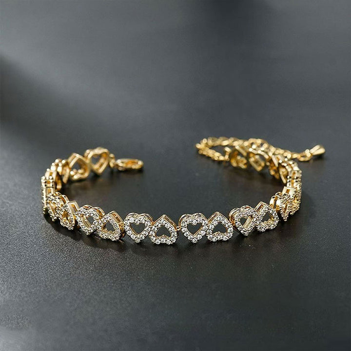 Diamond heart bracelet