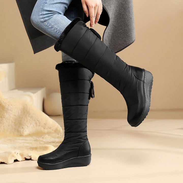 Women Warm Knee High Wedge Winter Boots