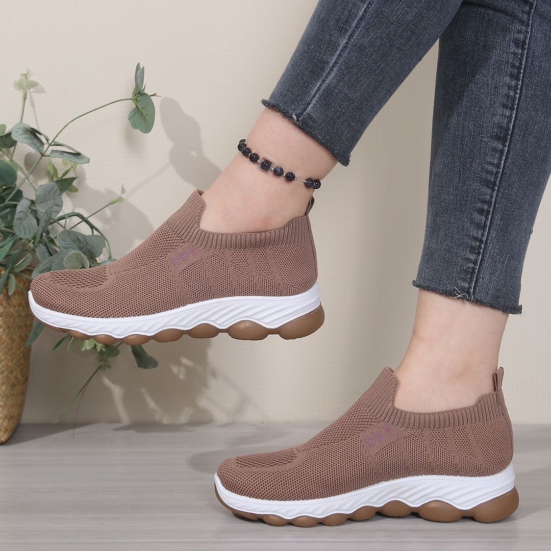 Women Knit Slip-On Lightweight Walking Sneakers