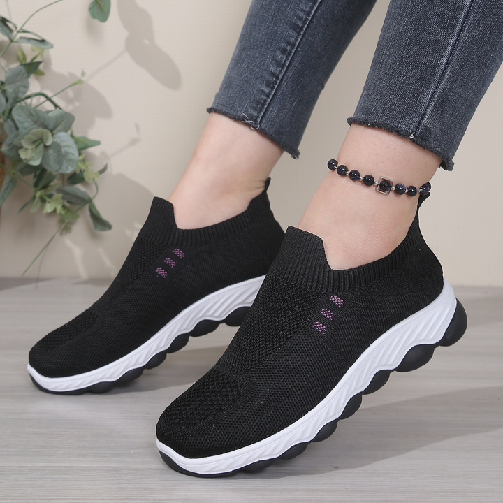 Women Knit Slip-On Lightweight Walking Sneakers