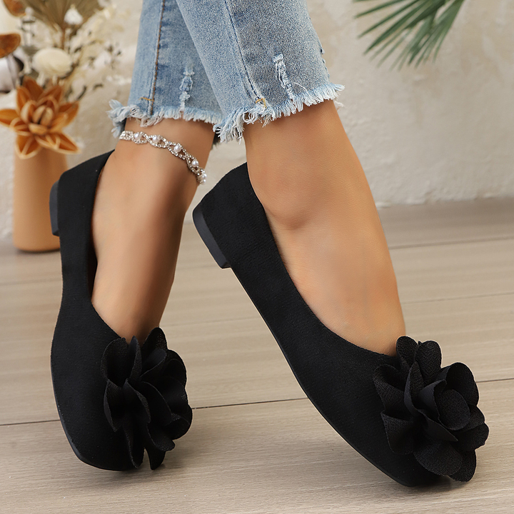 Pointed-toe floral women&