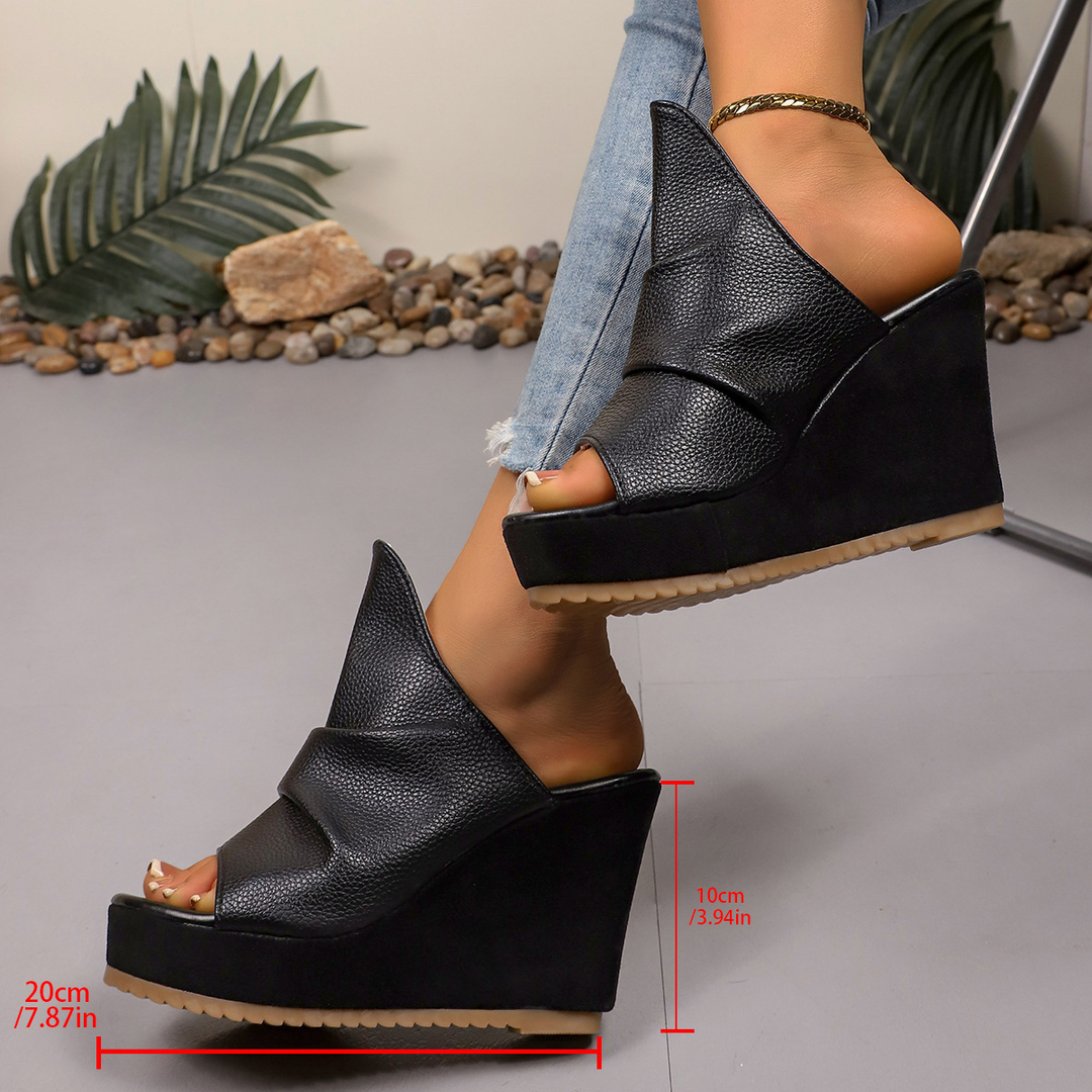 Comfortable platform wedge sandals