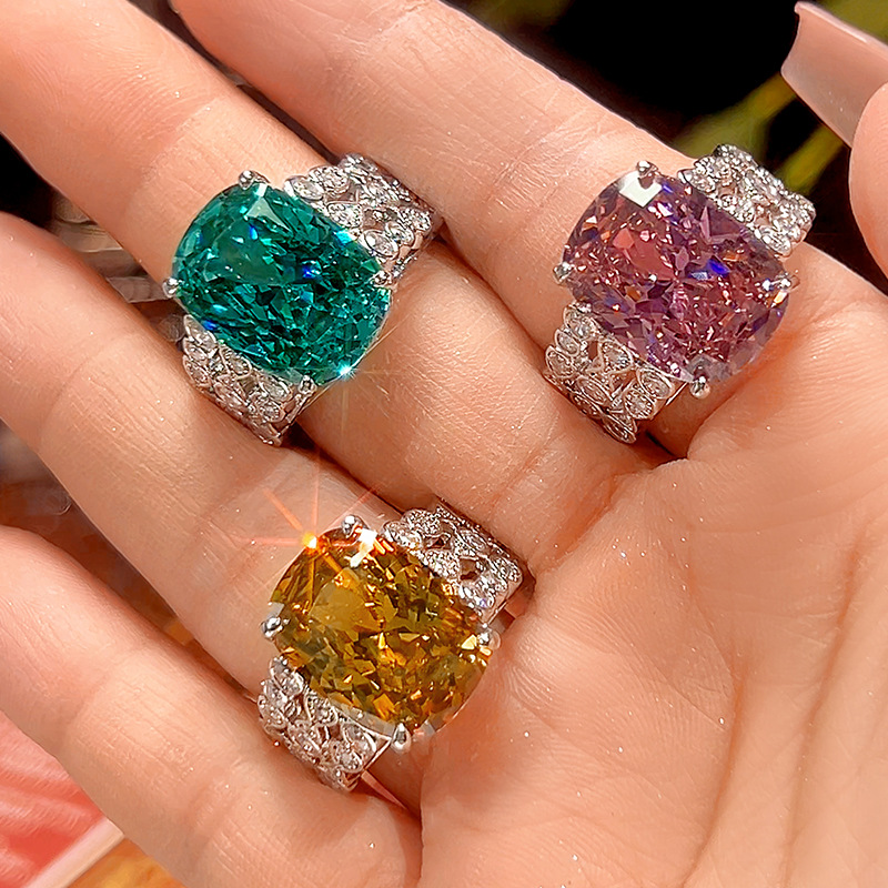 Elegant Cushion Stone Halo Fashion Ring