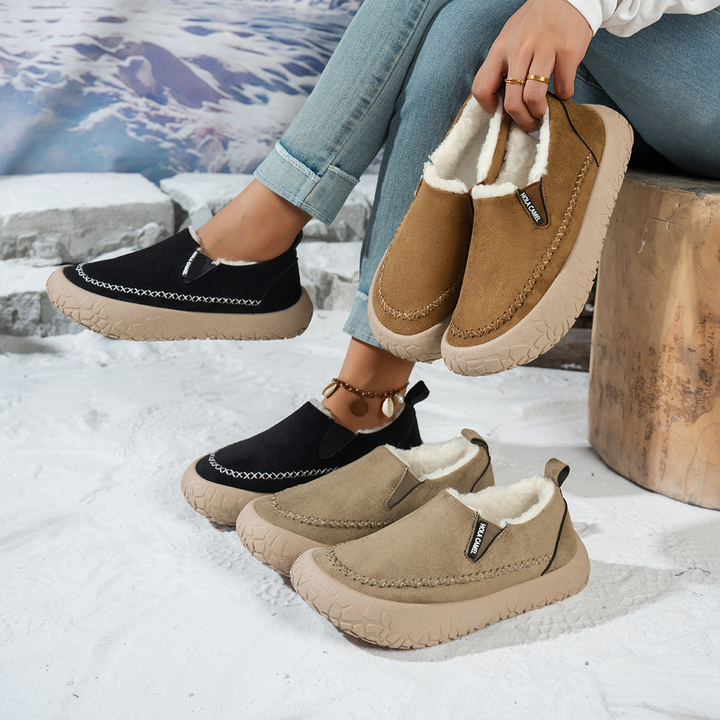 Cozy Lined Slip On Winter Ankle Booties