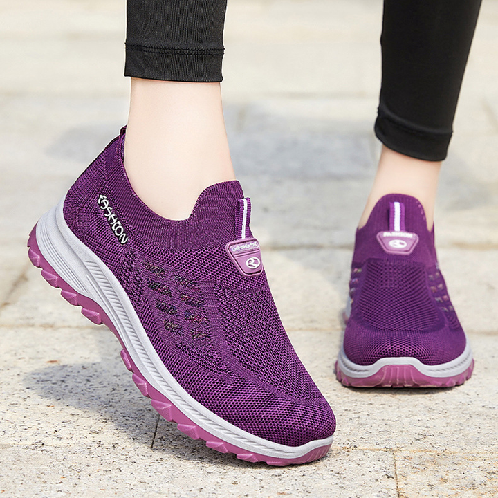 Breathable Mesh Slip On Walking Comfort Sports Sneakers