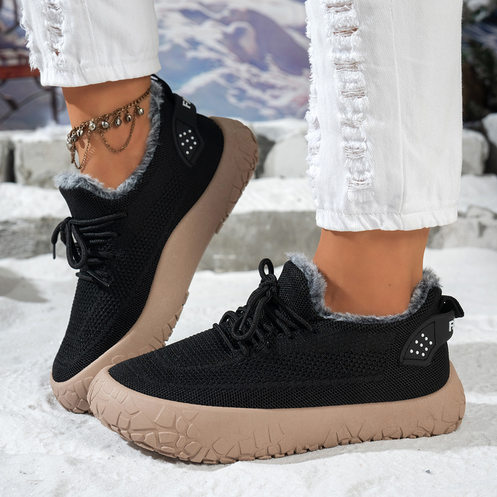 Warm Fleece Lined Outdoor Winter Sneakers