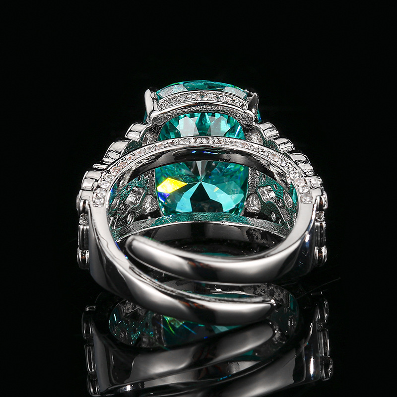 Elegant Cushion Stone Halo Fashion Ring