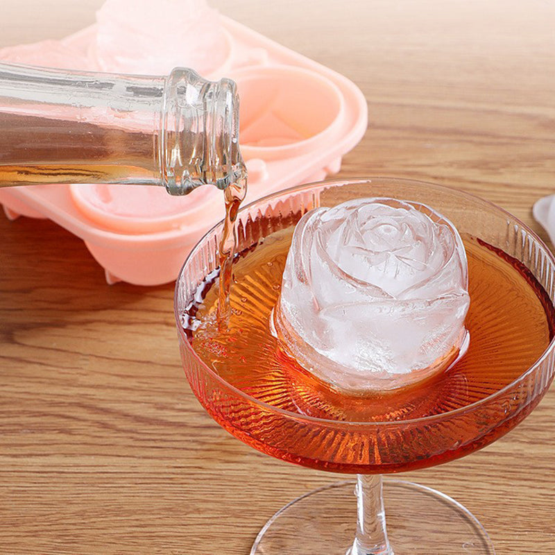 Rose ice cube mold