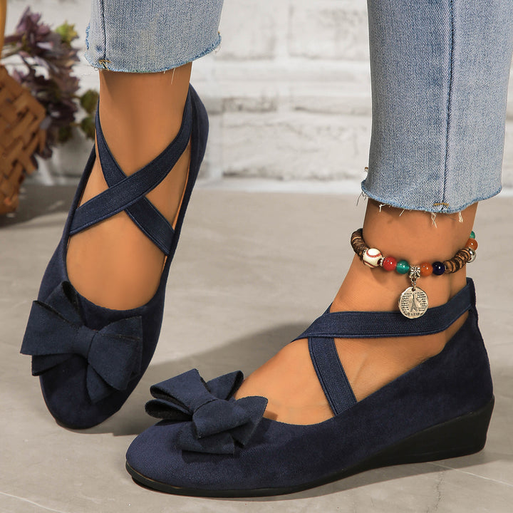 Suede Bow Women&