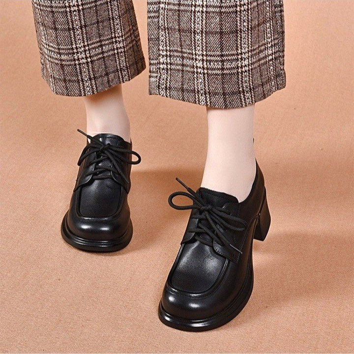Lace-up high heels
