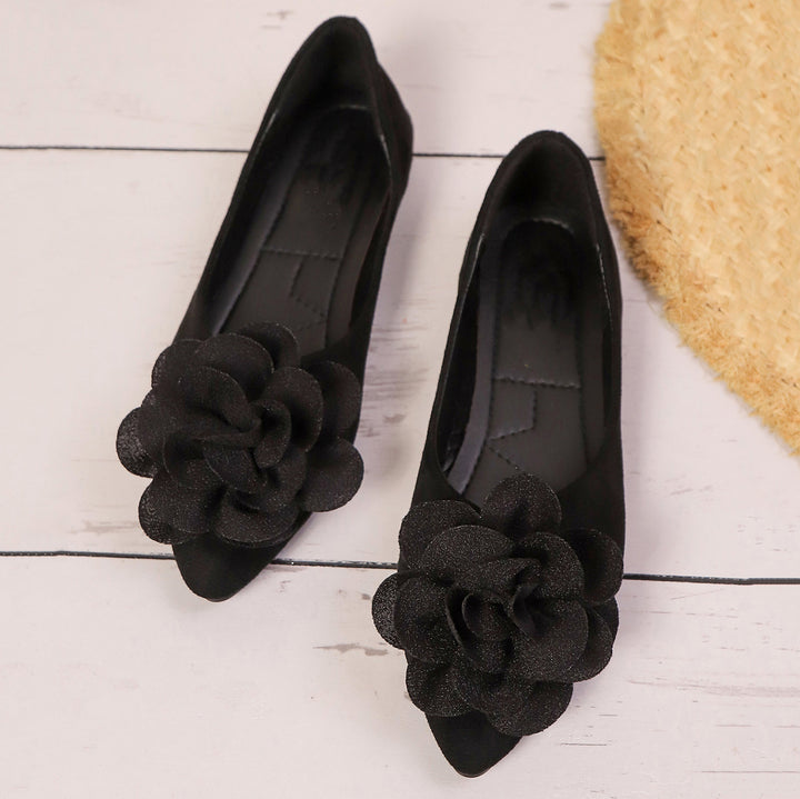 Pointed-toe floral women&