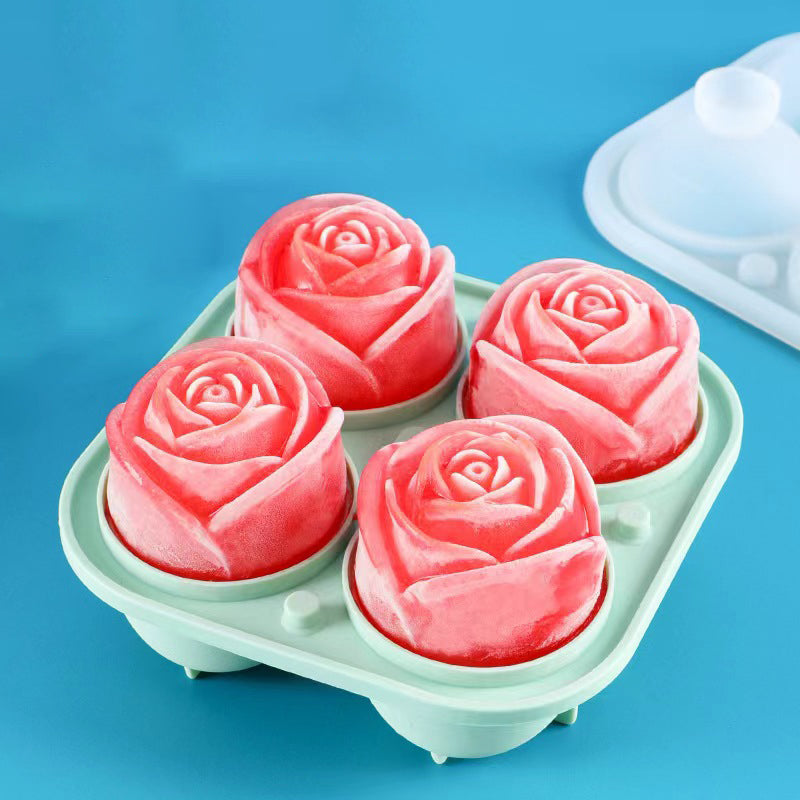 Rose ice cube mold