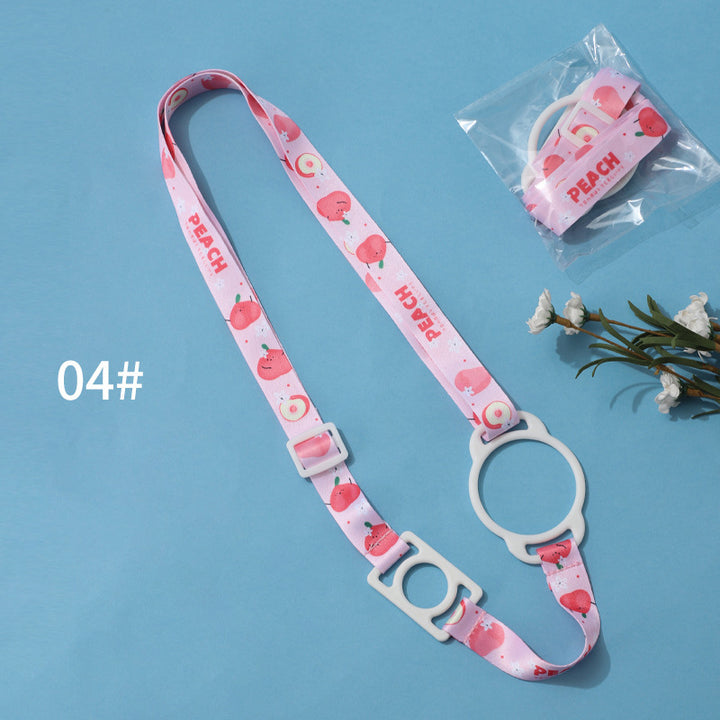 Cross-body rope water bottle water cup belt